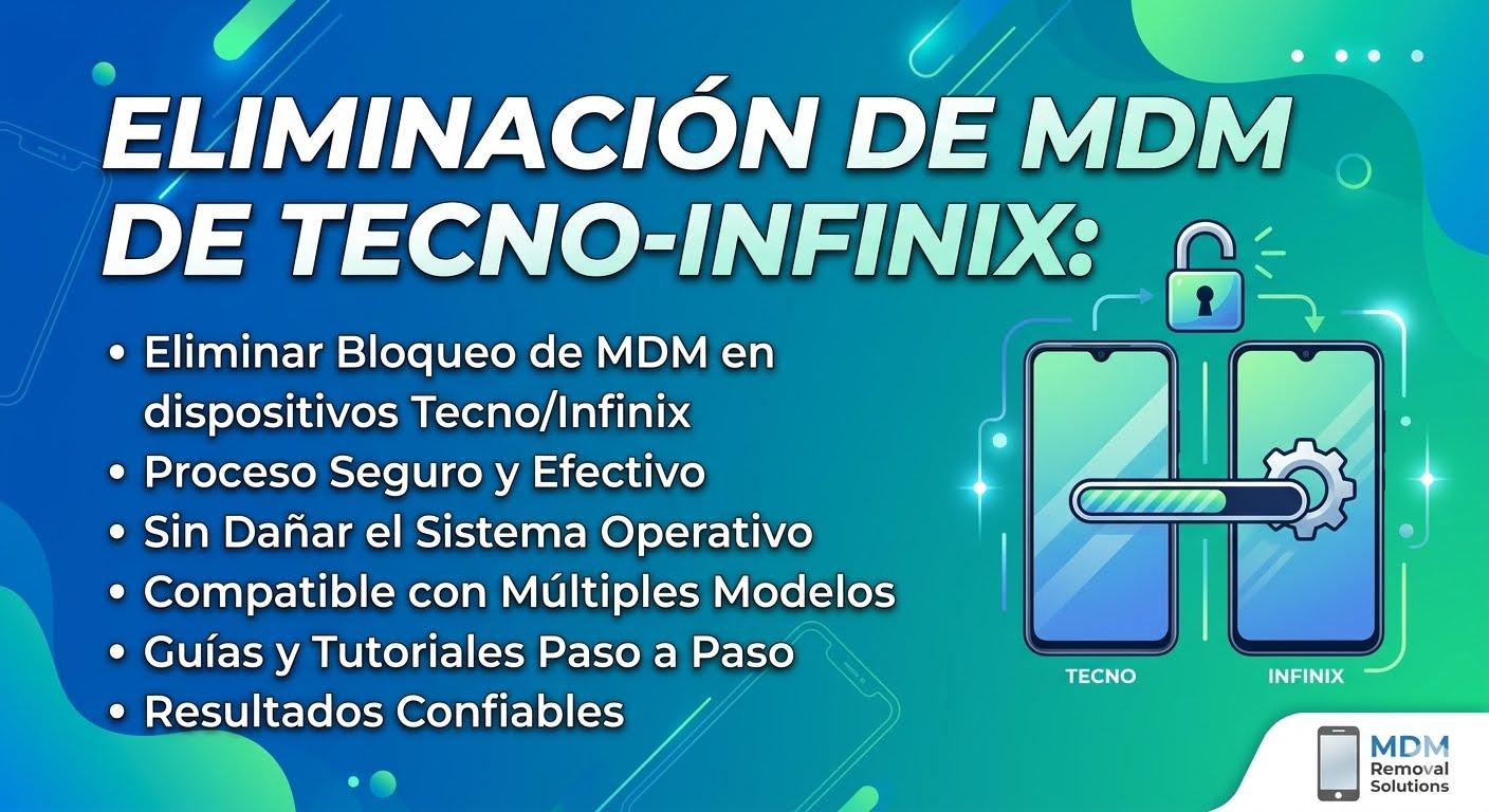 Eliminación de MDM de Tecno-Infinix: a pocas horas [Servicio Premium]