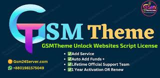 GSM Theme Unlocking Script – Lifetime Activation (1 Year Support  Updates  GSM Pay Included)